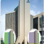 Hilton hotel atlanta example building shell model window film