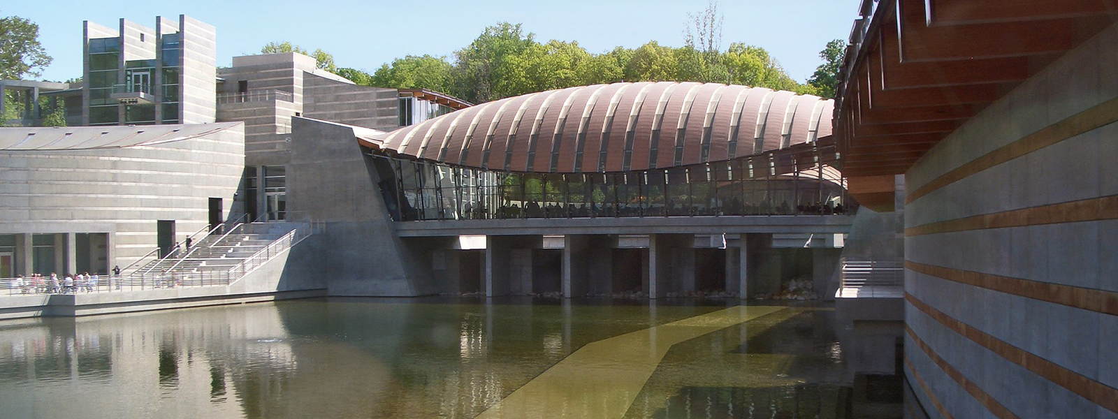 Arkansas buildings with window film and signage