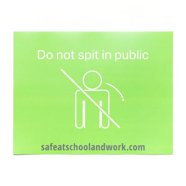 Green general rules wall graphics spit