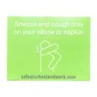 Green general rules wall graphics sneeze