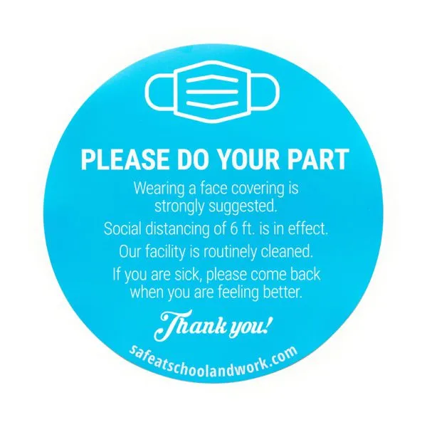 Please Do Your Part Wall Graphic