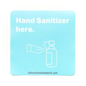 Hand sanitizer graphic created by NGS for businesses.