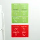 Green and Red General Rules Wall Graphic