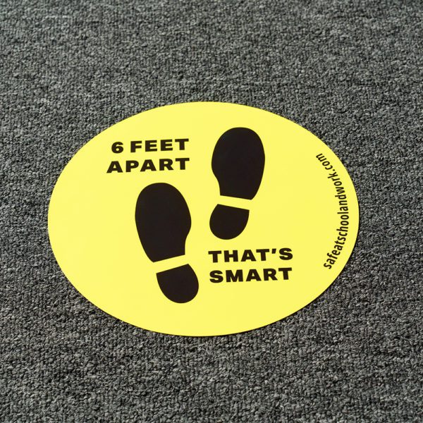 6 Feet Apart That's Smart Floor Graphic