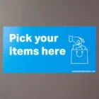 Pick Your Items Here Graphic