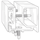 Premium sneeze guard framing