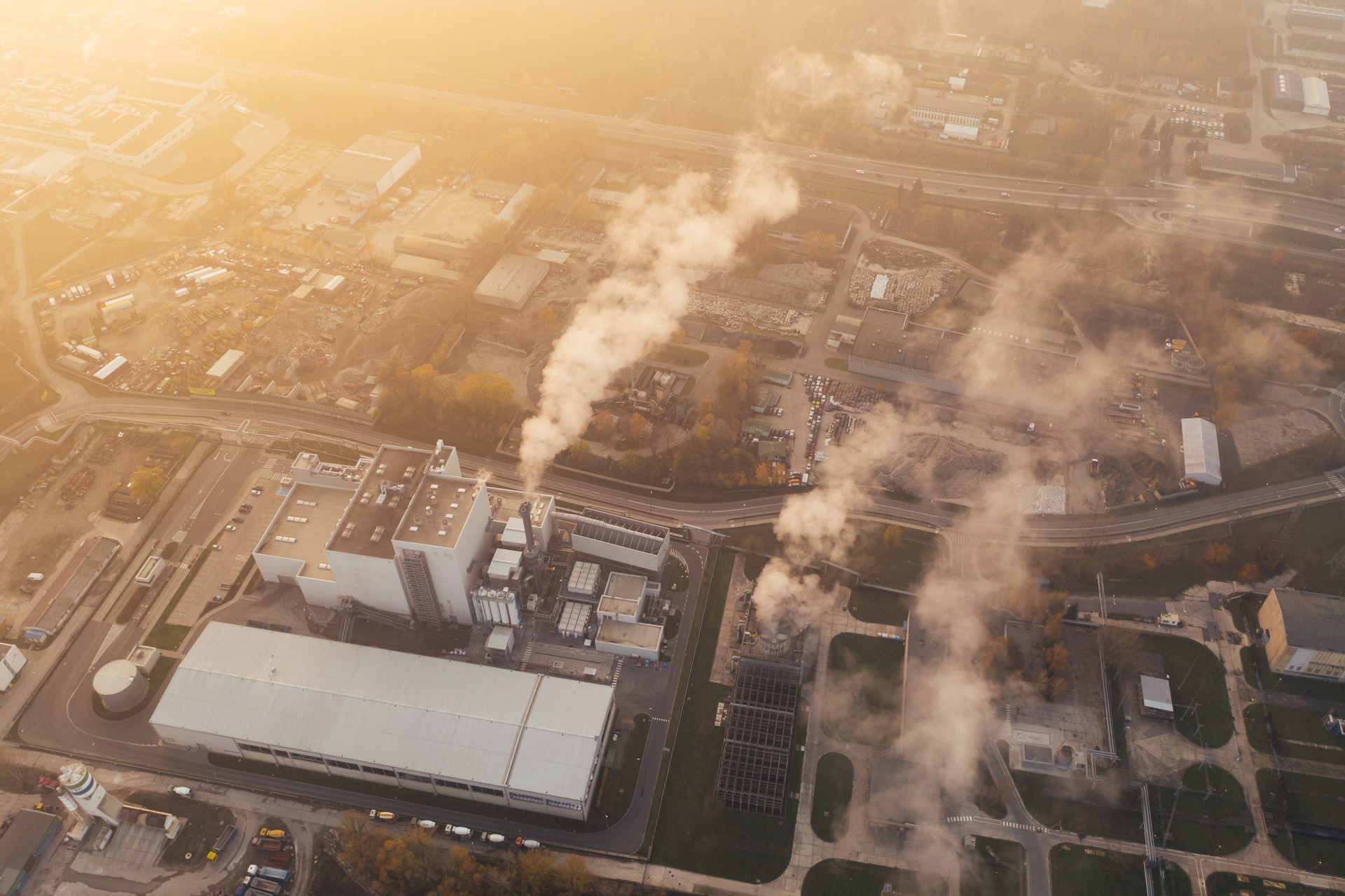 Image of commercial buildings in the morning