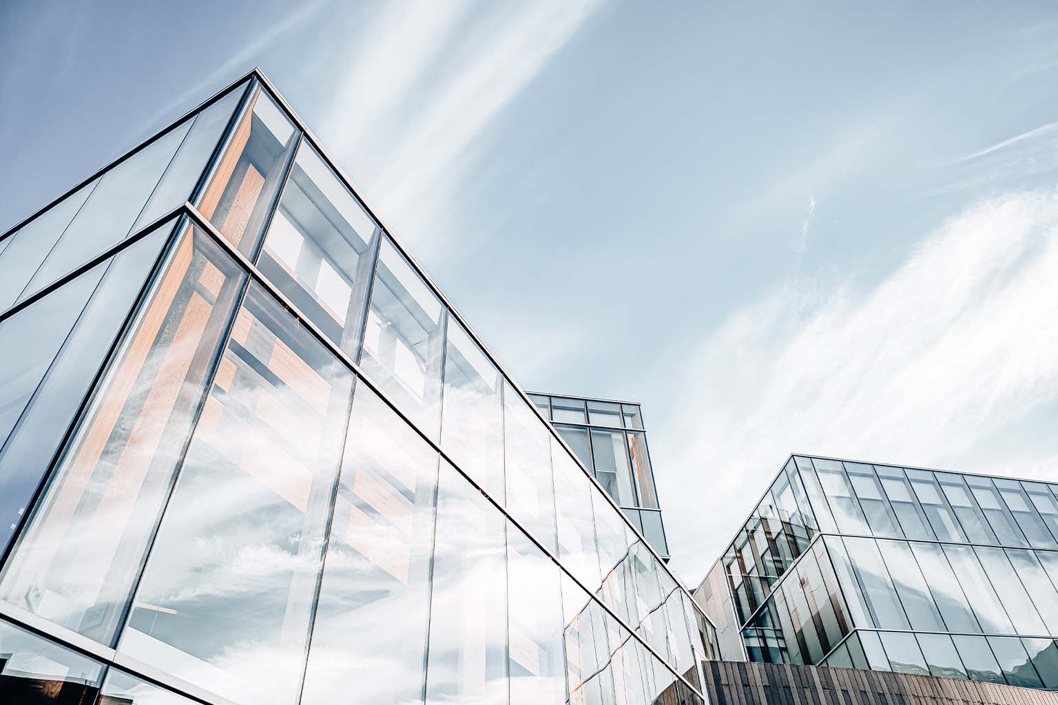 Energy-Efficient Window Coverings on an Office Building