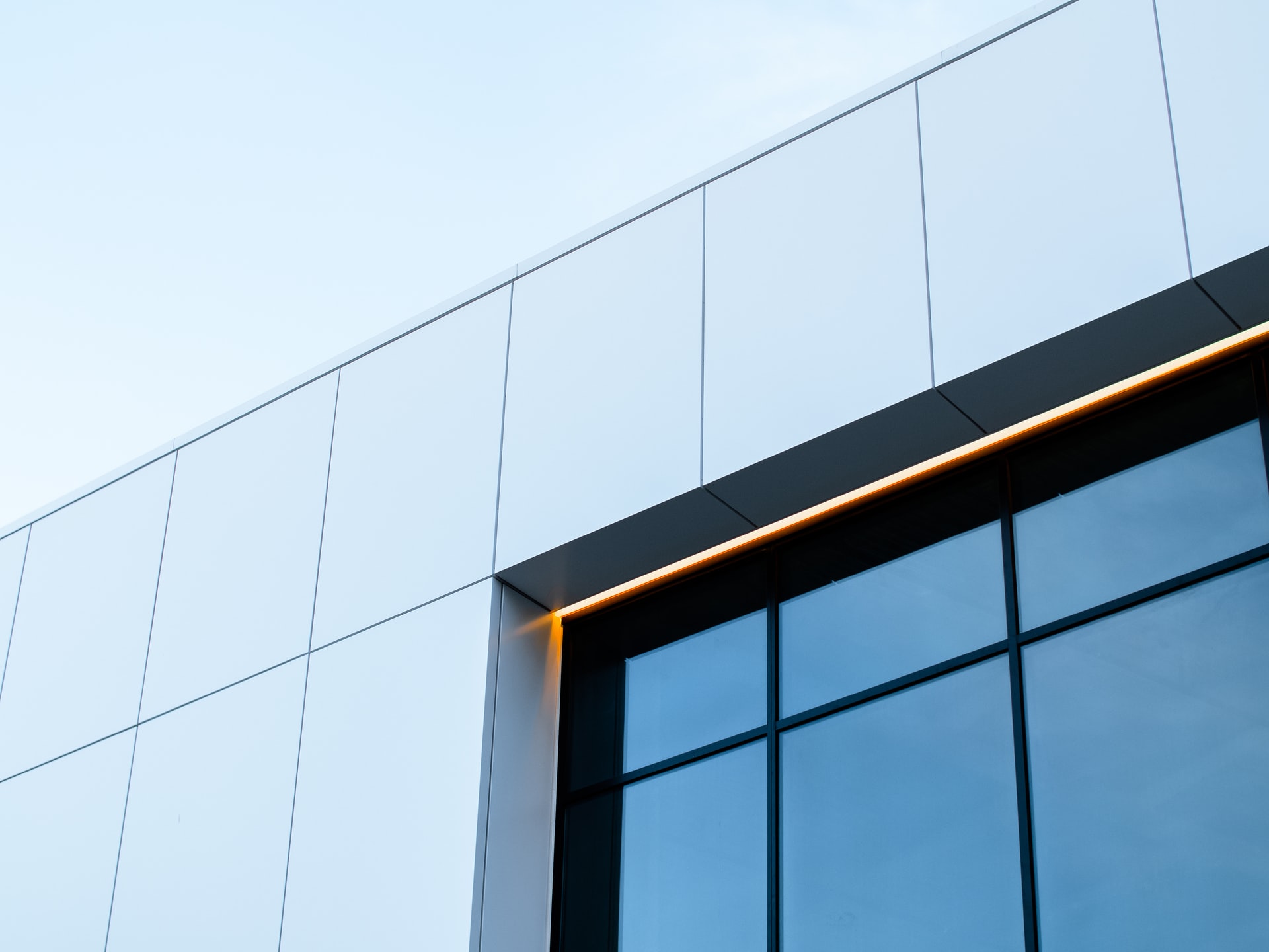 Photo of Modern building with windows retrofitted with Riot Glass Gen II