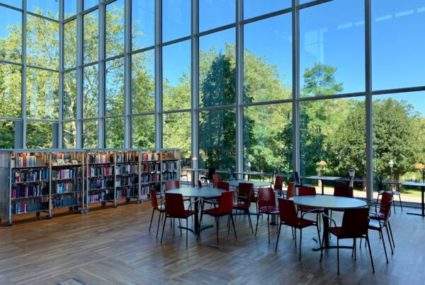 School With Security Window Film on Glass