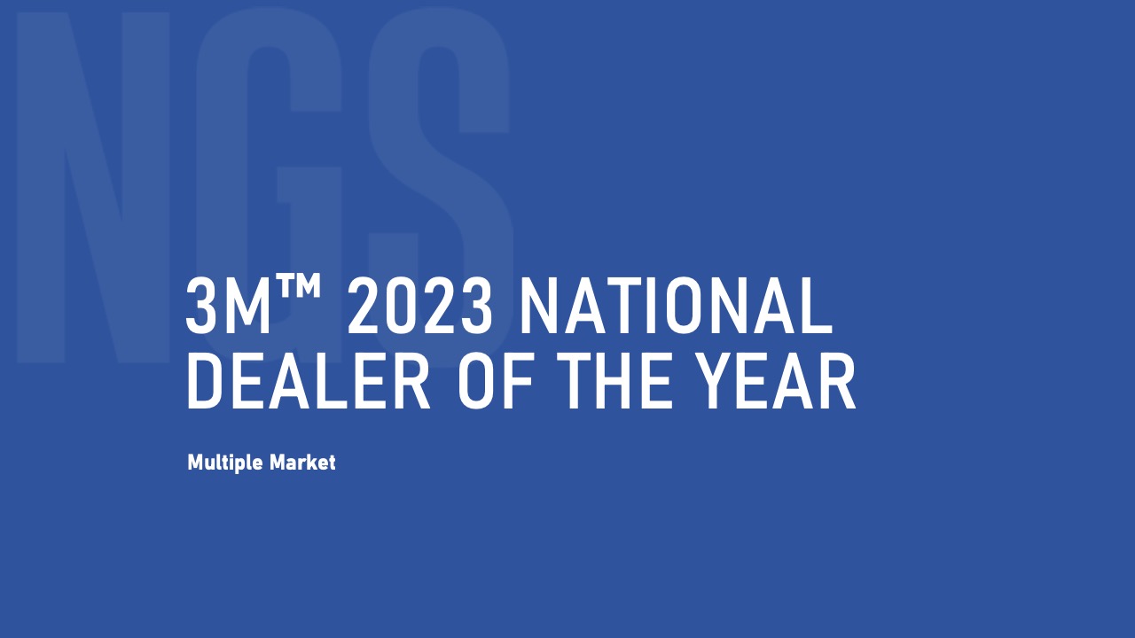 NGS Named 3M 2023 Dealer of the Year Multiple Market